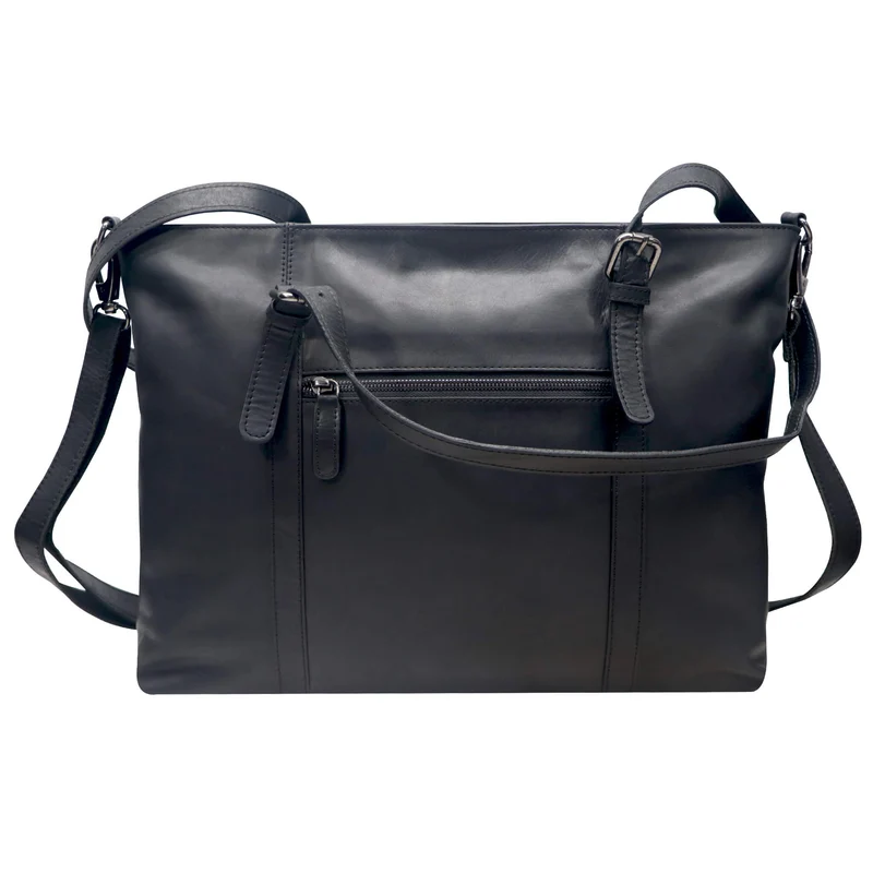 Silky Businesstasche Damen Groß Leder Shopper Handtasche zum Umhängen
