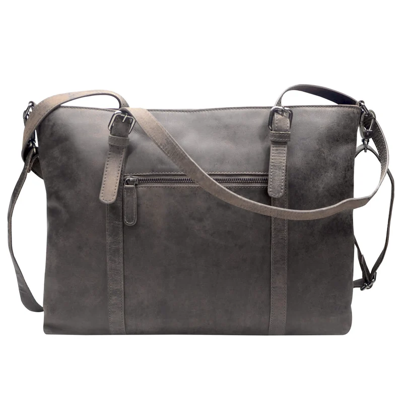 Silky Businesstasche Damen Groß Leder Shopper Handtasche zum Umhängen