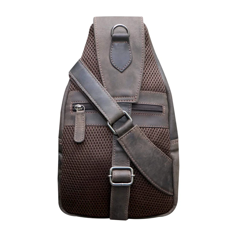 Tom Brusttasche Herren Leder Sling Bag Damen Umhängetasche