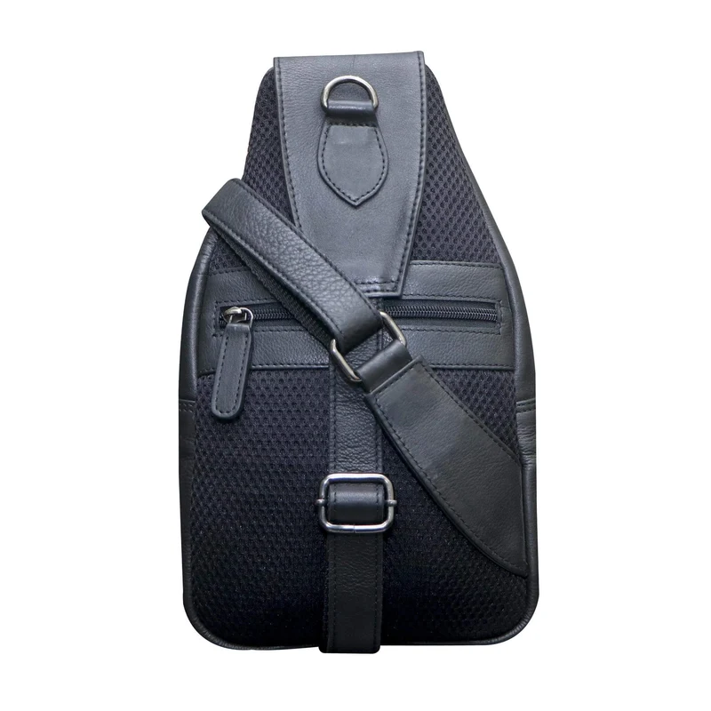 Tom Brusttasche Herren Leder Sling Bag Damen Umhängetasche