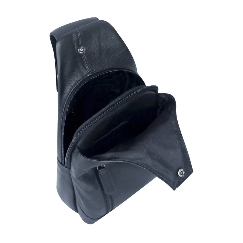 Tom Brusttasche Herren Leder Sling Bag Damen Umhängetasche