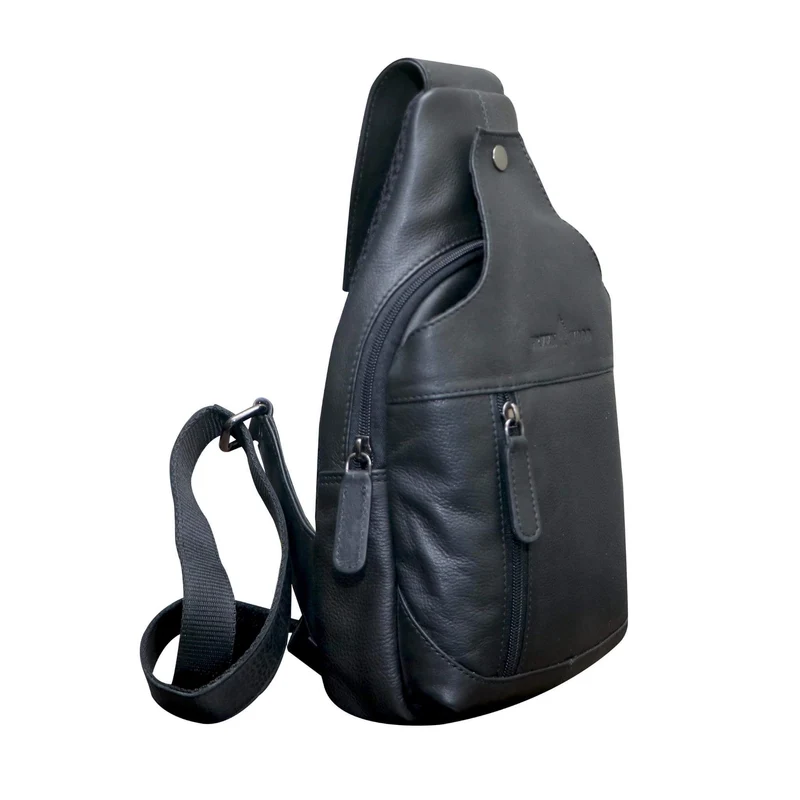Tom Brusttasche Herren Leder Sling Bag Damen Umhängetasche