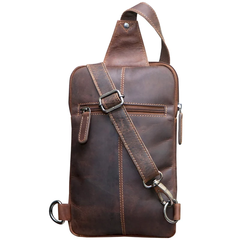 Alex Rucksack Umhängetasche Damen Leder Fahrradtasche Rucksack Herren