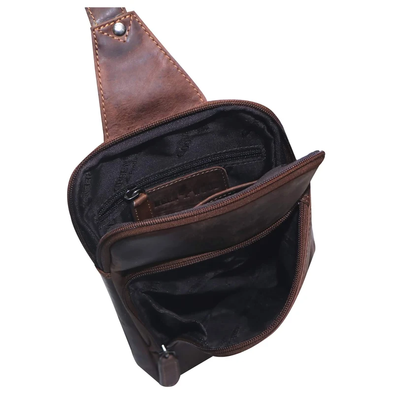Alex Rucksack Umhängetasche Damen Leder Fahrradtasche Rucksack Herren
