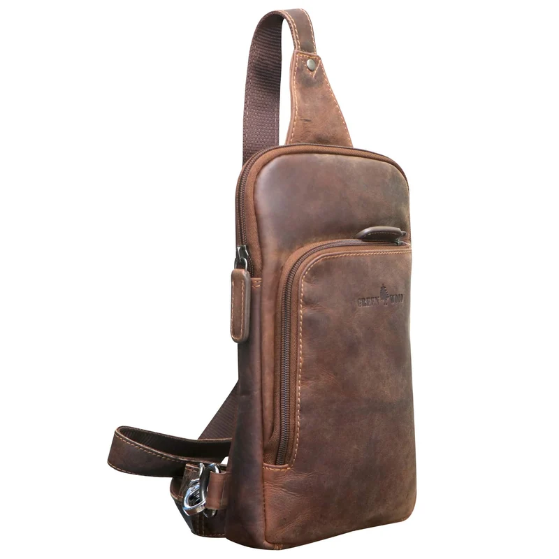 Alex Rucksack Umhängetasche Damen Leder Fahrradtasche Rucksack Herren