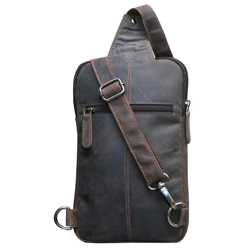 Alex Rucksack Umhängetasche Damen Leder Fahrradtasche Rucksack Herren