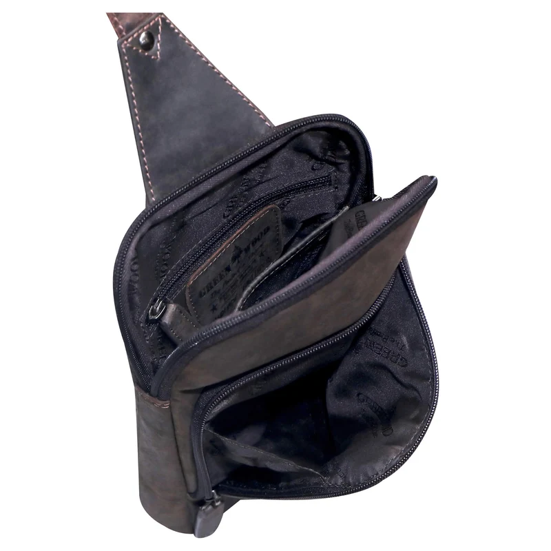 Alex Rucksack Umhängetasche Damen Leder Fahrradtasche Rucksack Herren