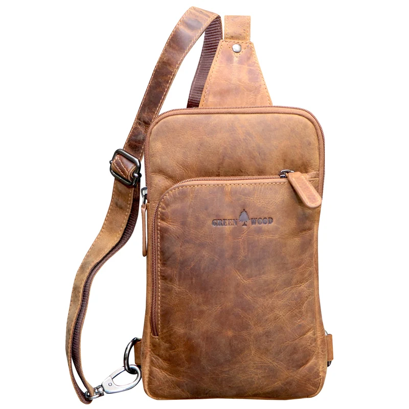 Alex Rucksack Umhängetasche Damen Leder Fahrradtasche Rucksack Herren
