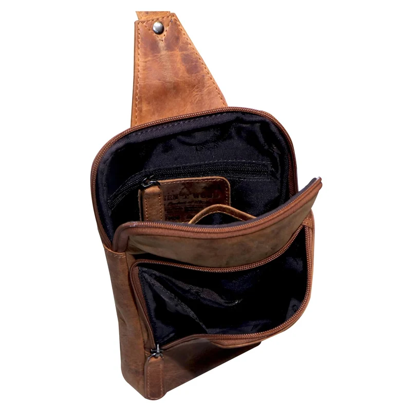 Alex Rucksack Umhängetasche Damen Leder Fahrradtasche Rucksack Herren