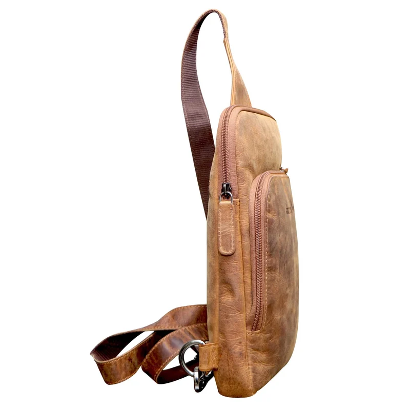 Alex Rucksack Umhängetasche Damen Leder Fahrradtasche Rucksack Herren