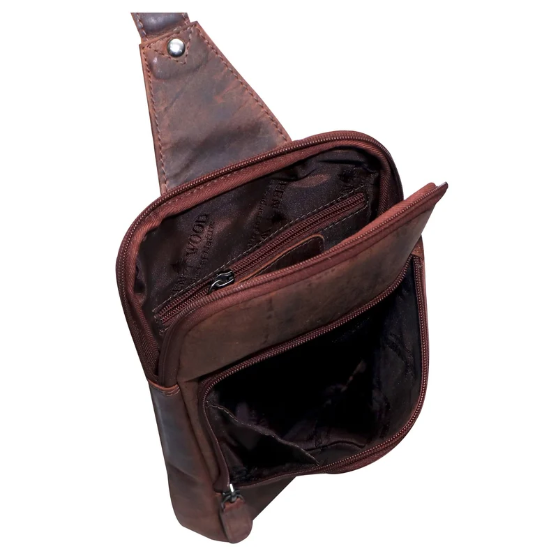 Alex Rucksack Umhängetasche Damen Leder Fahrradtasche Rucksack Herren