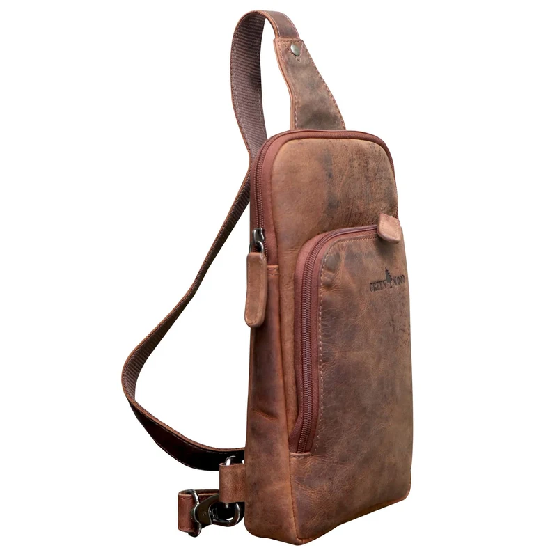 Alex Rucksack Umhängetasche Damen Leder Fahrradtasche Rucksack Herren