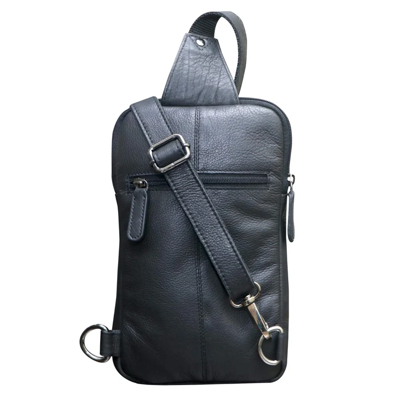 Alex Rucksack Umhängetasche Damen Leder Fahrradtasche Rucksack Herren