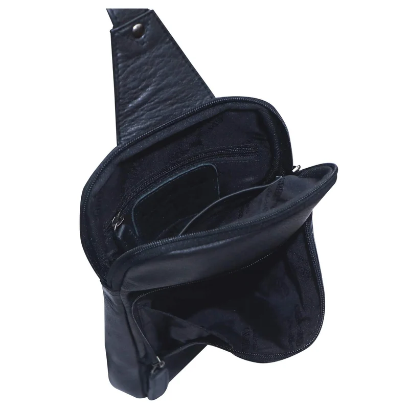 Alex Rucksack Umhängetasche Damen Leder Fahrradtasche Rucksack Herren