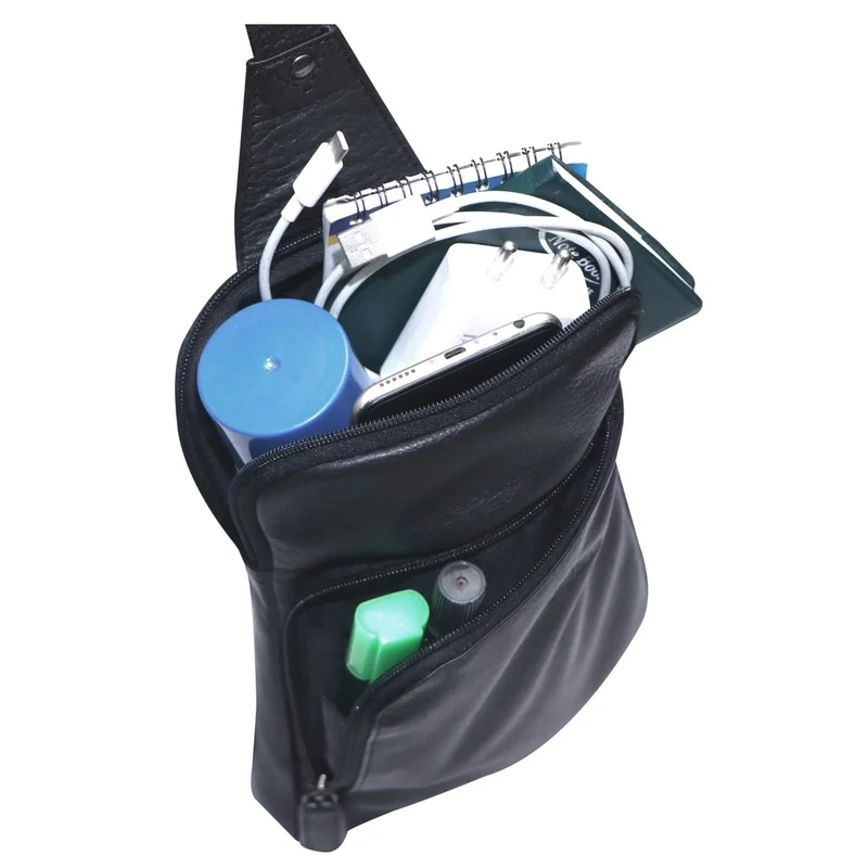 Alex Rucksack Umhängetasche Damen Leder Fahrradtasche Rucksack Herren