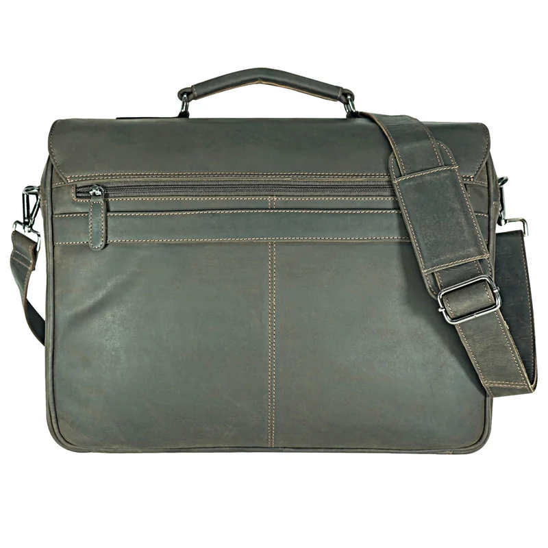 Karl Lehrertasche Damen Leder Businesstasche Herren mit 15 Zoll Laptophülle