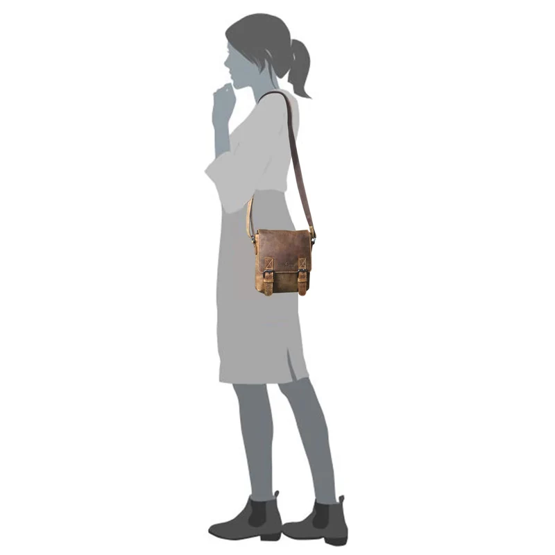 Aden Mini Umhängetasche Damen Kleine Ledertasche Herren Crossbody