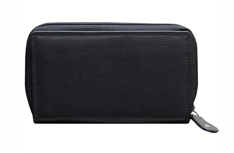 Mia Damen Geldbeutel mit Großem Münzfach Brieftasche RFID Herren