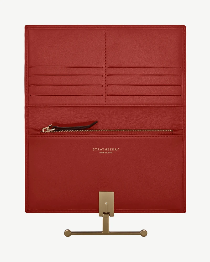 Large Melville Street Wallet - Levanto Red