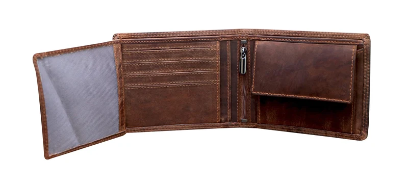 Tim Brieftasche Herren Querformat Leder Geldbörse RFID Schutz