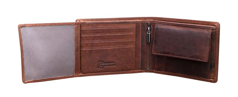 Tim Brieftasche Herren Querformat Leder Geldbörse RFID Schutz
