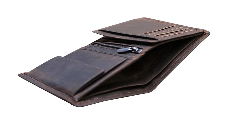 Tim Brieftasche Herren Hochformat Leder Geldbörse RFID Schutz
