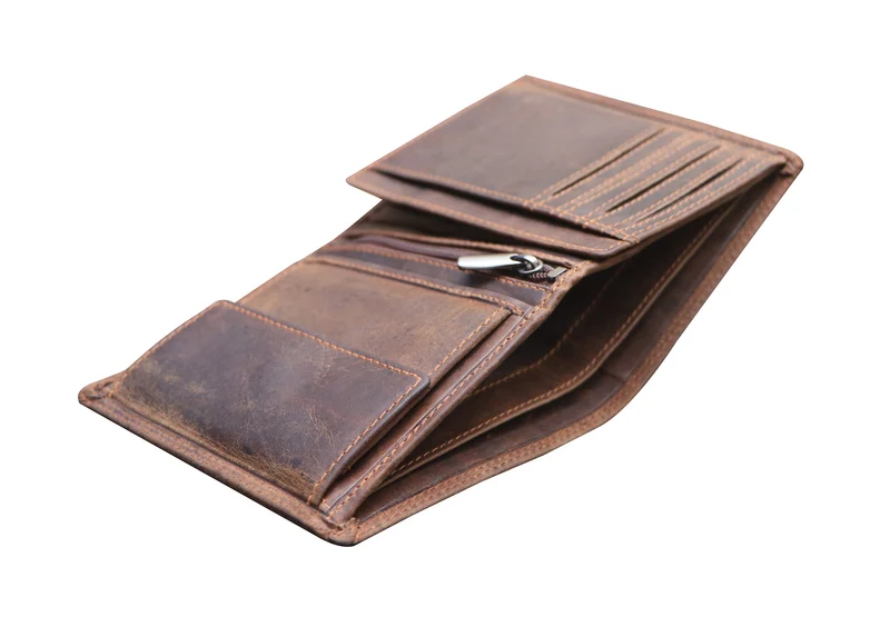 Tim Brieftasche Herren Hochformat Leder Geldbörse RFID Schutz