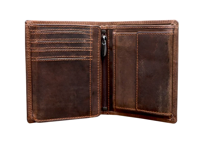 Tim Brieftasche Herren Hochformat Leder Geldbörse RFID Schutz