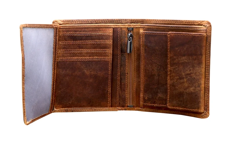 Tim Brieftasche Herren Hochformat Leder Geldbörse RFID Schutz