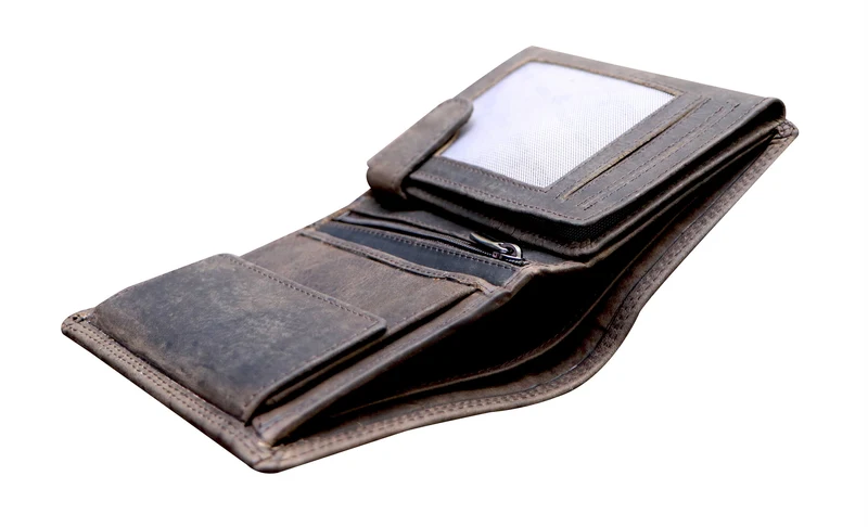 Ben Geldbörse Herren RFID Schutz Leder Portemonnaie Hochformat
