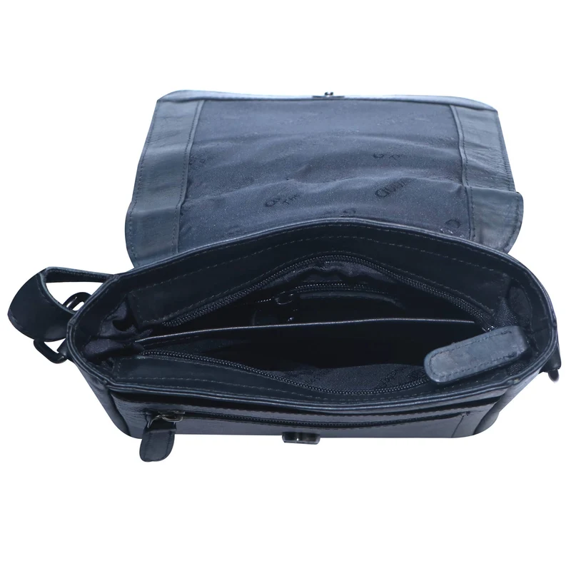 Fran Kleine Schultertasche Damen Umhängetasche Leder Herren Retro