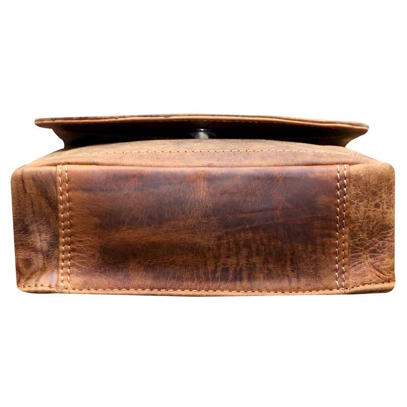 Fran Kleine Schultertasche Damen Umhängetasche Leder Herren Retro