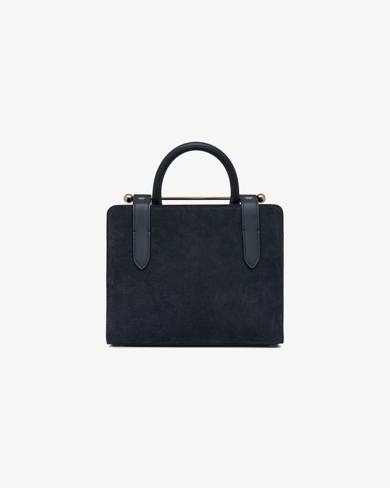 Mini Tote - Navy Suede