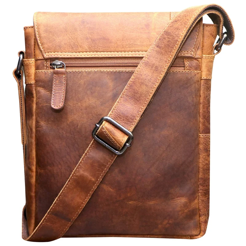 Lee Umhängetasche Herren Klein Schultertasche Damen Leder A5
