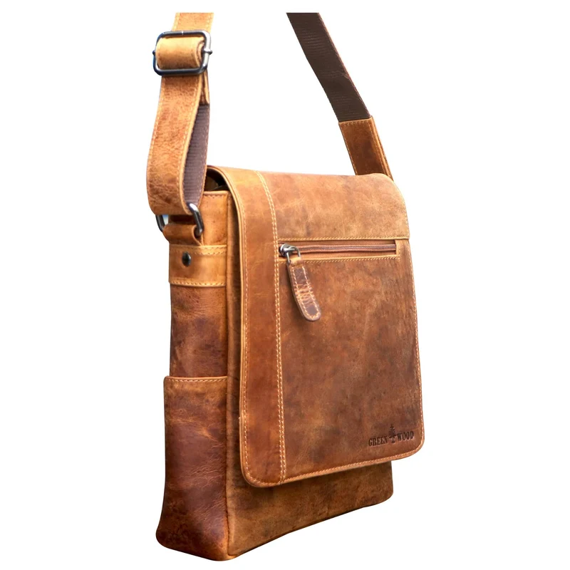 Lee Umhängetasche Herren Klein Schultertasche Damen Leder A5
