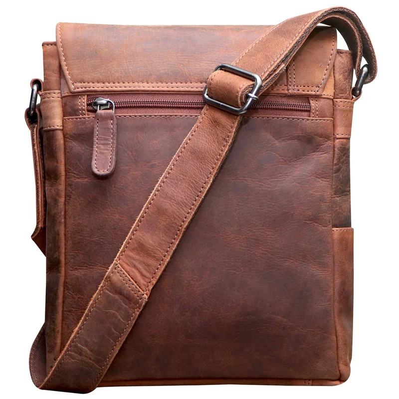 Lee Umhängetasche Herren Klein Schultertasche Damen Leder A5