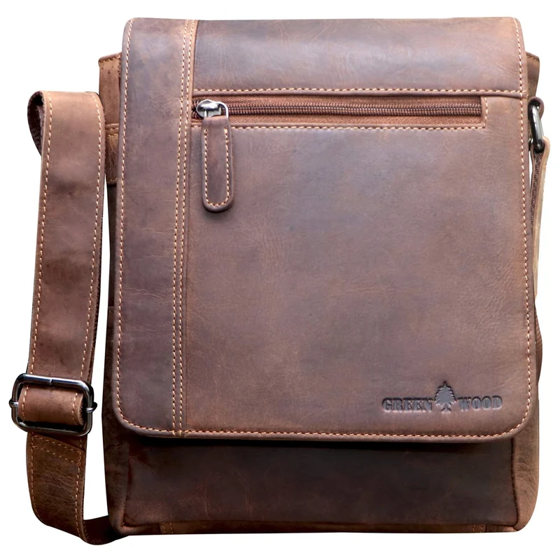 Lee Umhängetasche Herren Klein Schultertasche Damen Leder A5