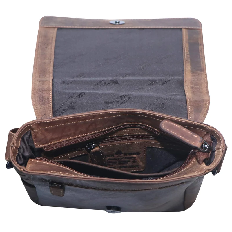 Lee Umhängetasche Herren Klein Schultertasche Damen Leder A5