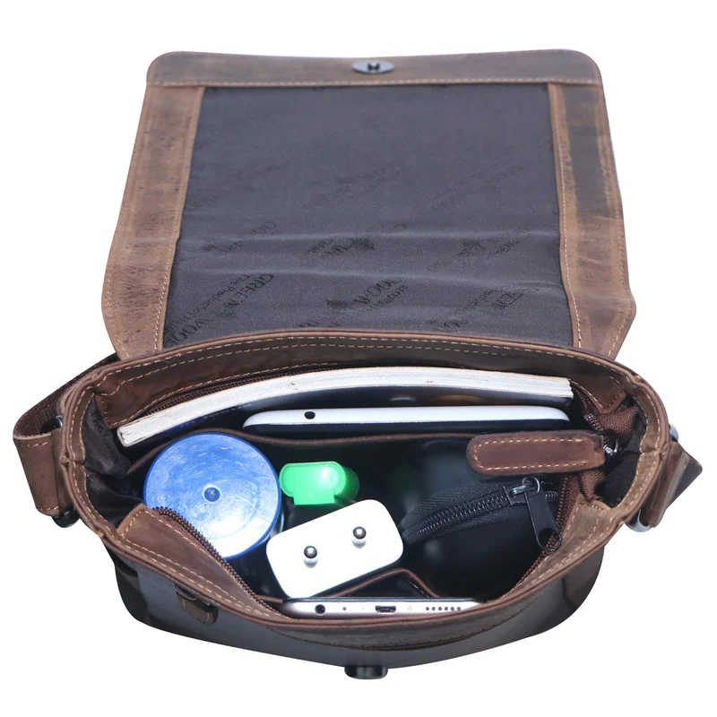 Lee Umhängetasche Herren Klein Schultertasche Damen Leder A5