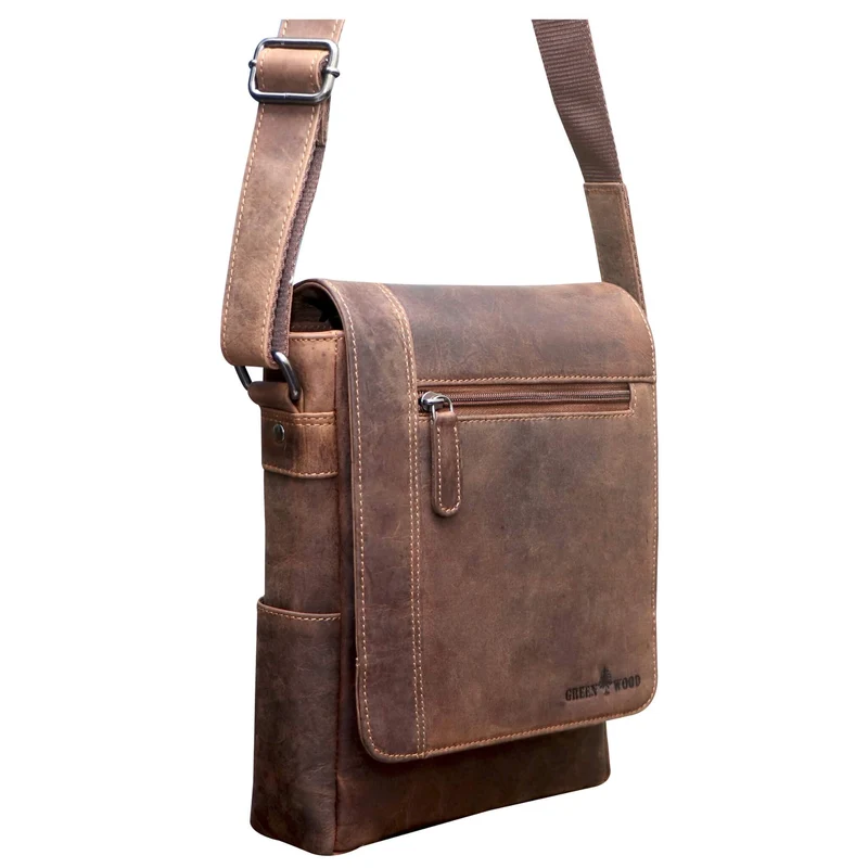 Lee Umhängetasche Herren Klein Schultertasche Damen Leder A5