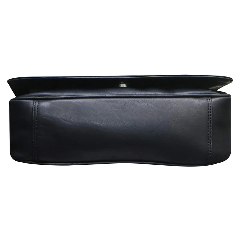 Ema Ledertasche Damen Umhängetasche mit Vielen Fächern Vintage-Look