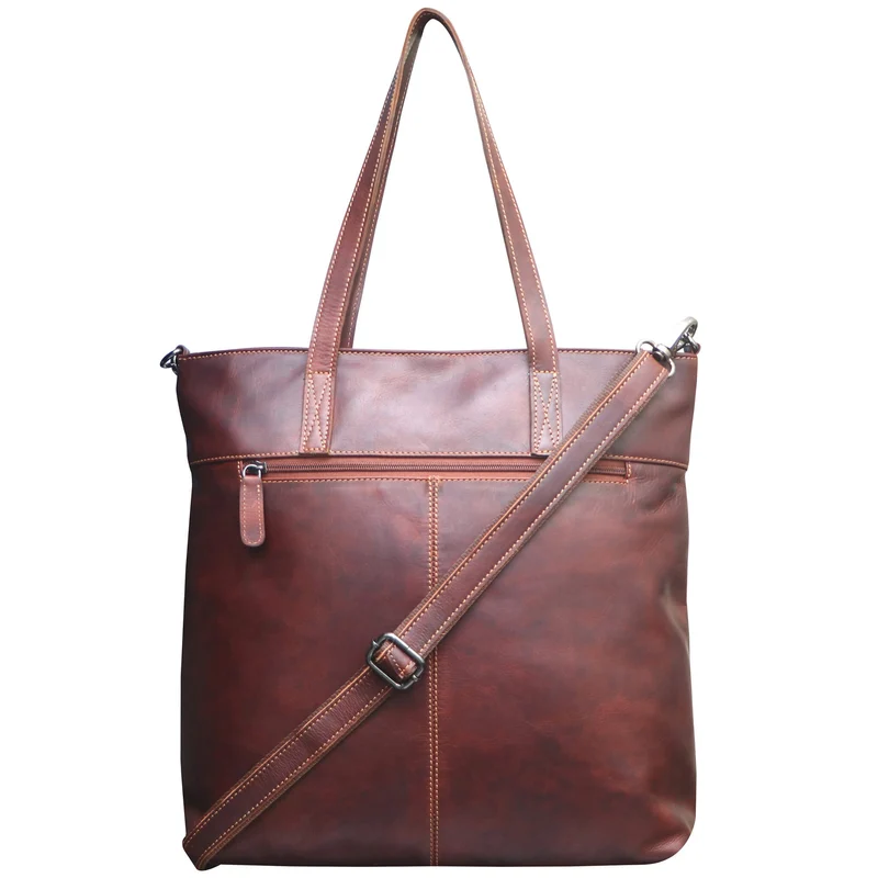 Amy Handtasche Shopper Damen Schultertasche Groß Henkeltasche Leder