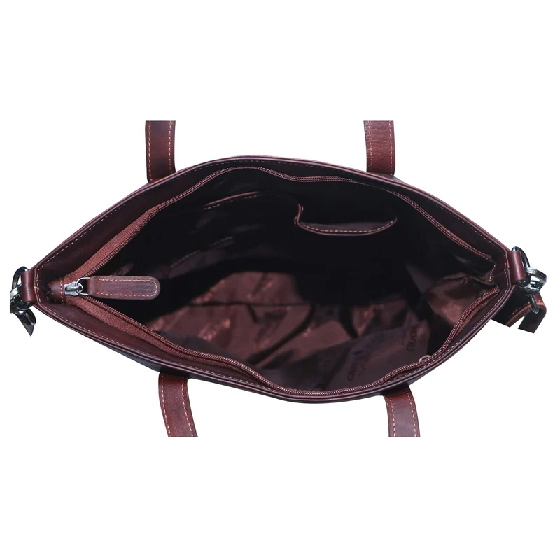 Amy Handtasche Shopper Damen Schultertasche Groß Henkeltasche Leder