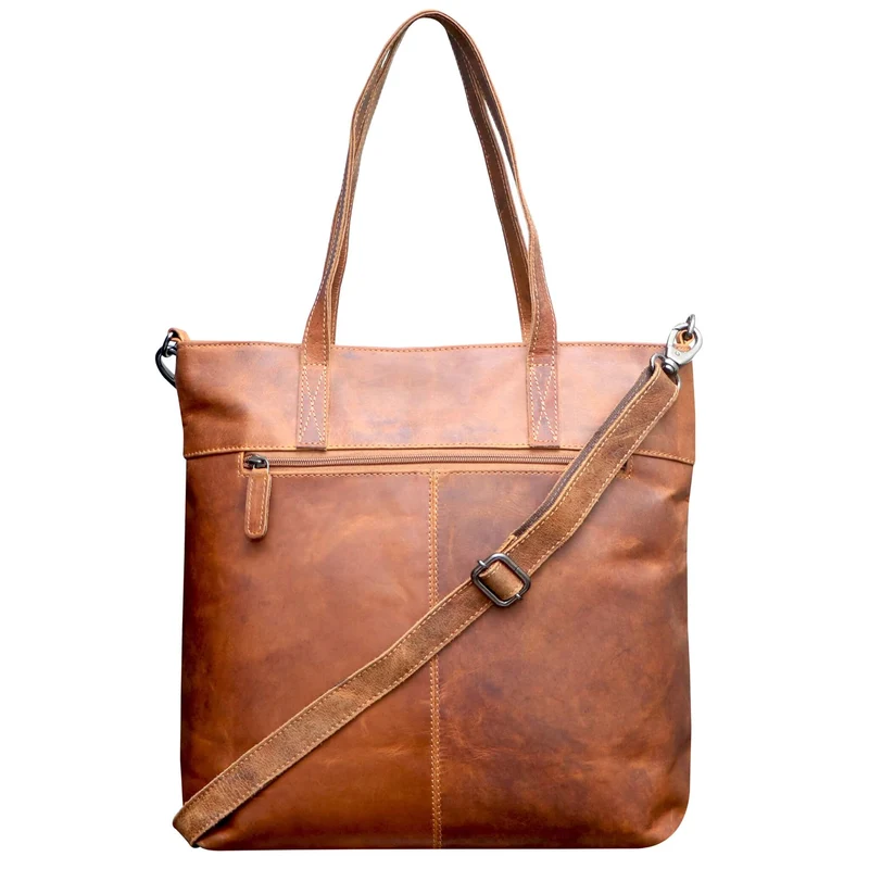 Amy Handtasche Shopper Damen Schultertasche Groß Henkeltasche Leder