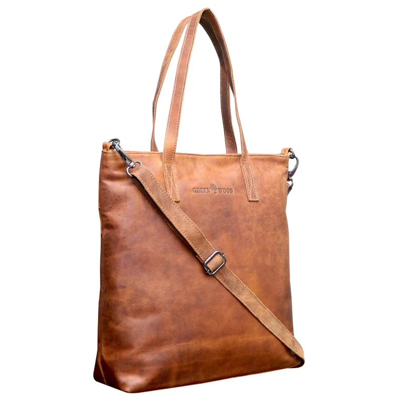 Amy Handtasche Shopper Damen Schultertasche Groß Henkeltasche Leder