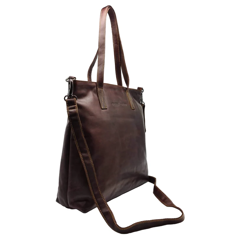 Amy Handtasche Shopper Damen Schultertasche Groß Henkeltasche Leder