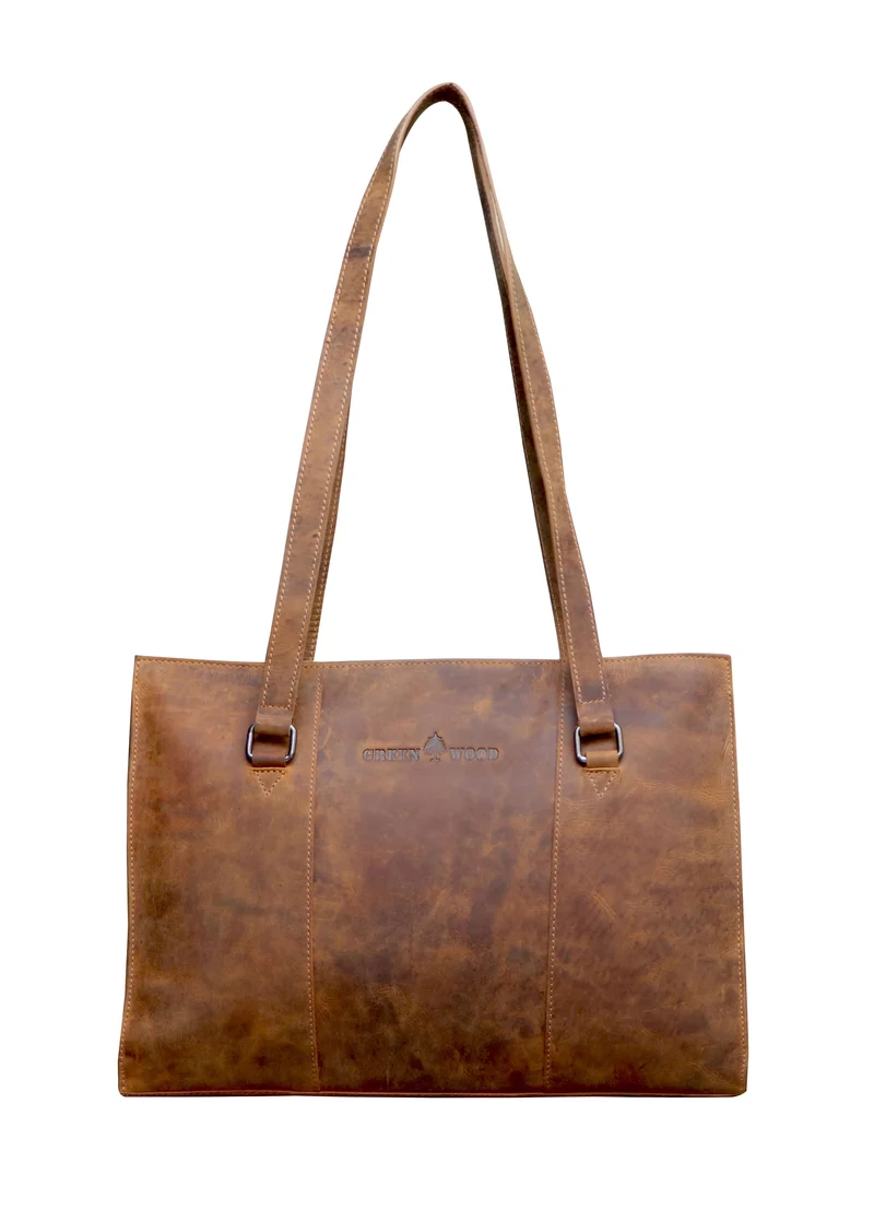 Emily Shopper Tasche Damen Henkeltasche Leder Unterarm Schultertasche