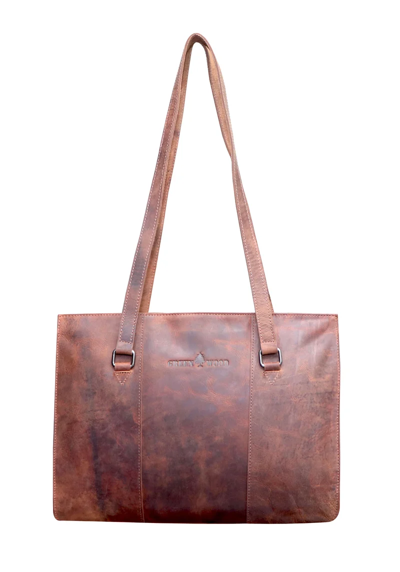 Emily Shopper Tasche Damen Henkeltasche Leder Unterarm Schultertasche
