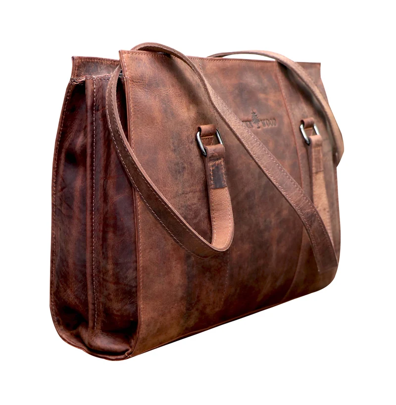 Emily Shopper Tasche Damen Henkeltasche Leder Unterarm Schultertasche