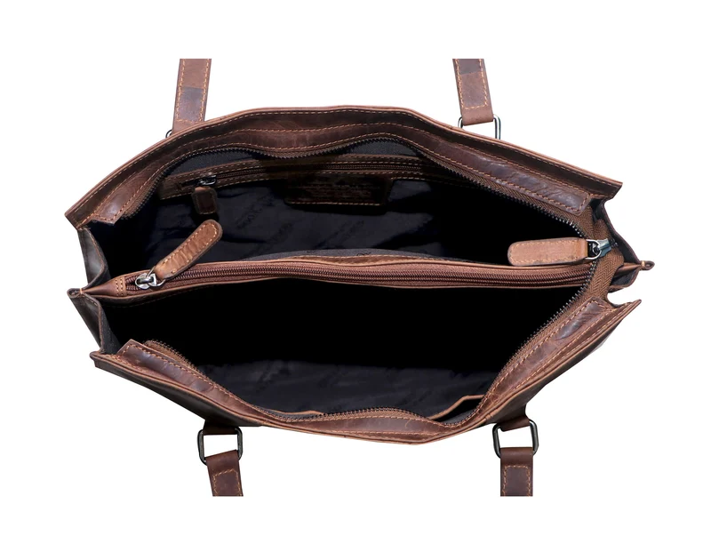 Emily Shopper Tasche Damen Henkeltasche Leder Unterarm Schultertasche